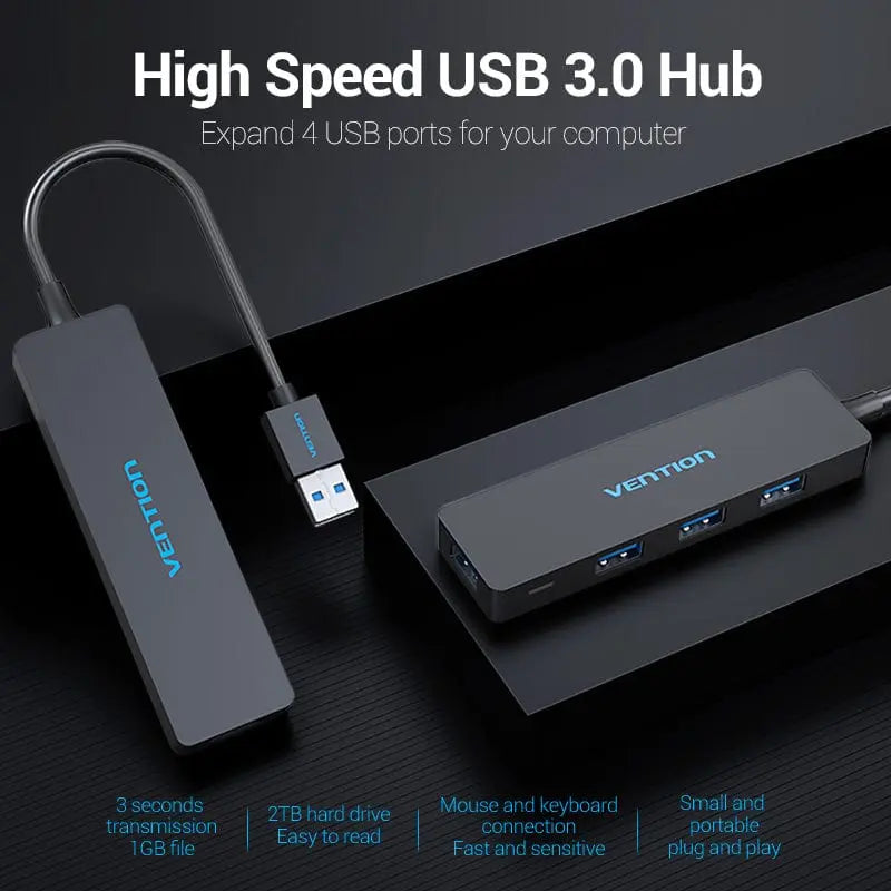 Vention 4-in-1 USB 3.0 Hub