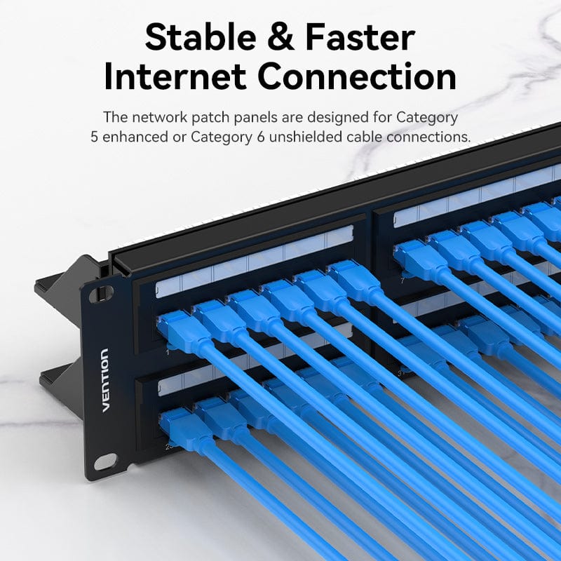 Vention Cat.5E 48 Ports UTP Patch Panel
