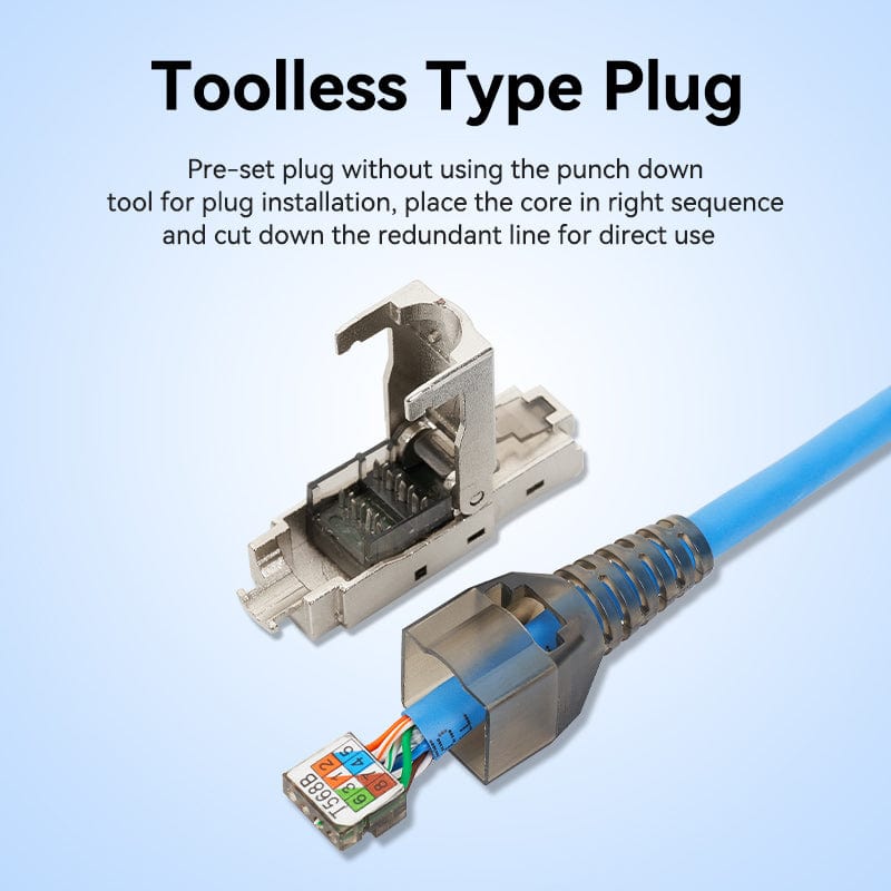 Vention Cat6A Shielded RJ45 Modular Plug