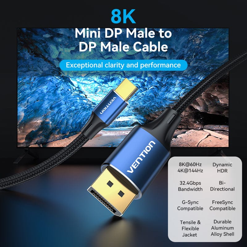 Vention 8K Mini DisplayPort to DisplayPort Cable