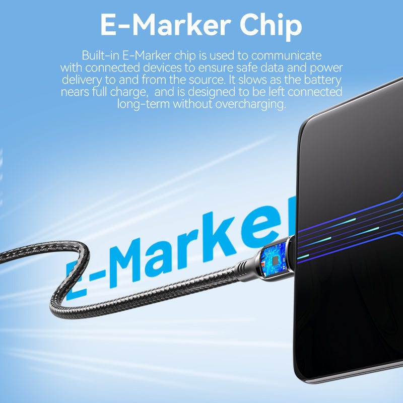 Vention Cotton Braided USB 2.0 C Male to C Male 5A Cable Zinc Alloy Type