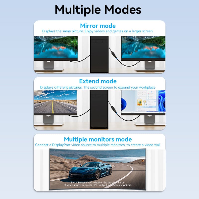 Vention DP to HDMI™ 4K@60Hz Converter 0.15M Black