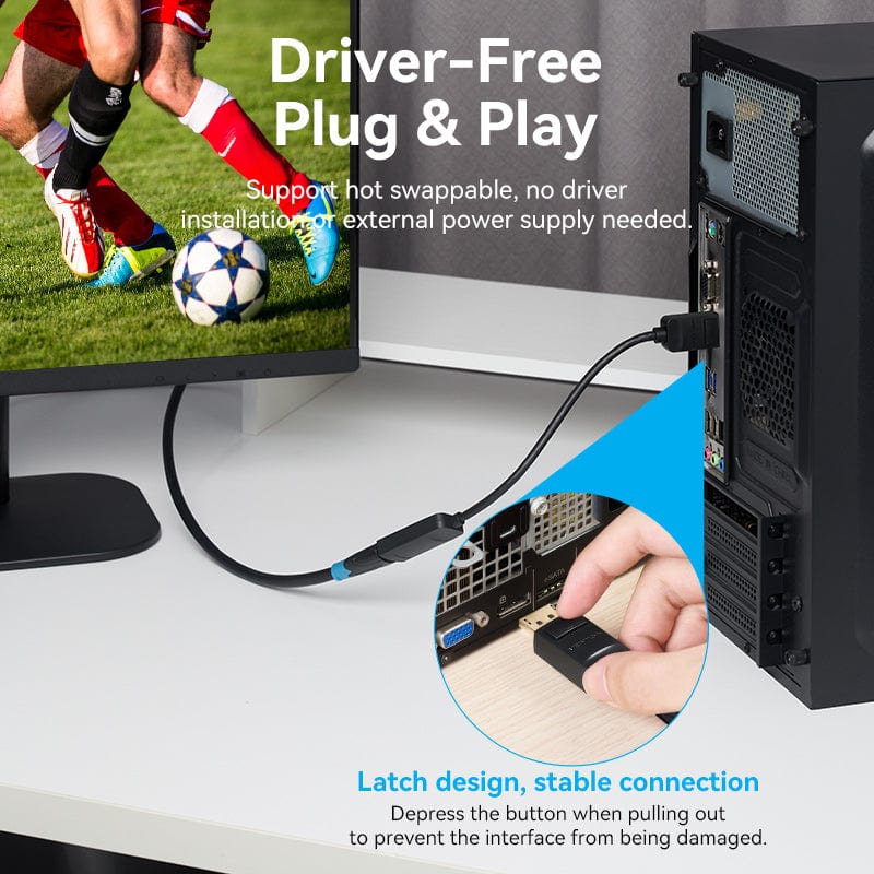 Vention DP to HDMI™ 4K@60Hz Converter 0.15M Black