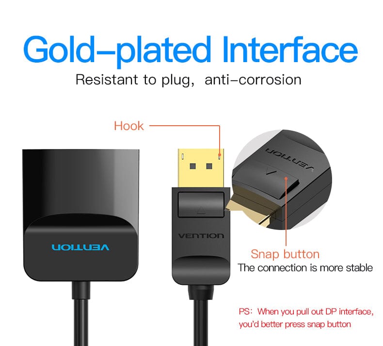 Vention DP to HDMI™ Converter 0.15M Black