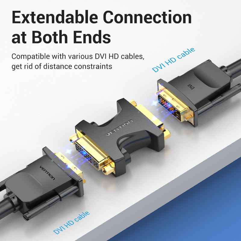 Vention DVI (24+5) Female to Female Adapter Black