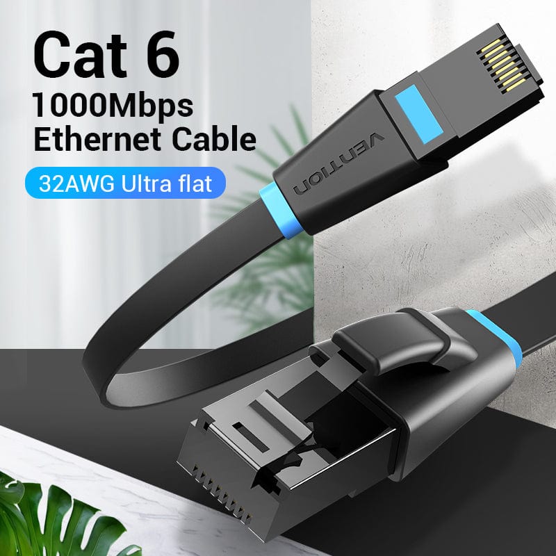 Vention Flat Cat6 UTP Ethernet Patch Cable