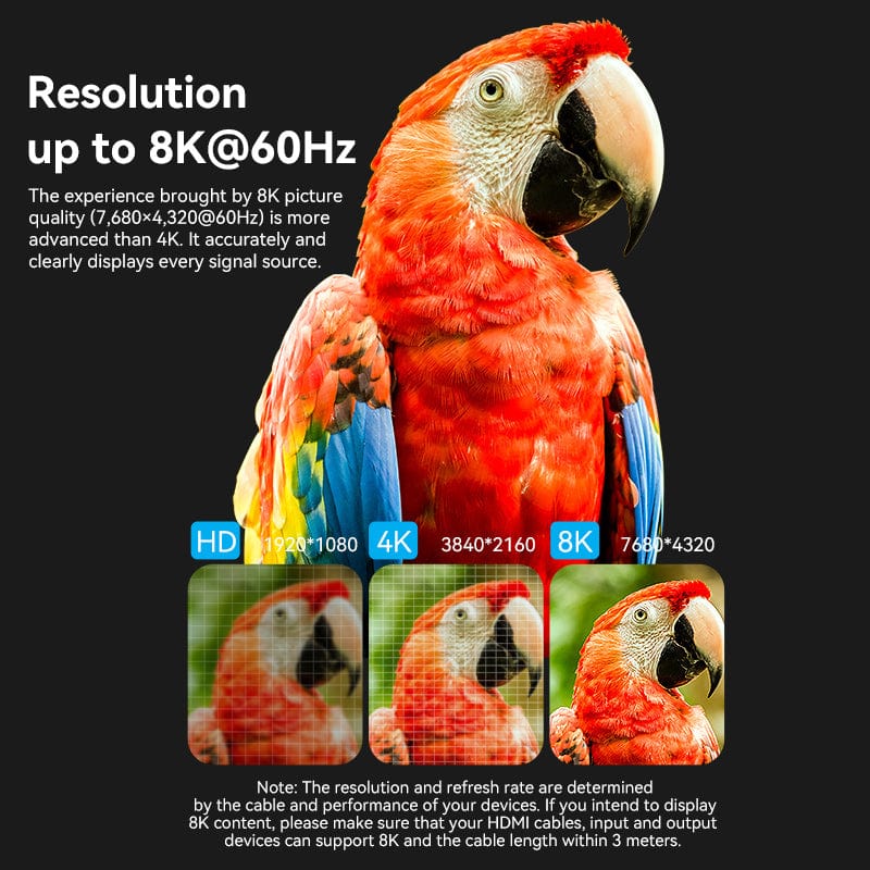 Vention HDMI™-A Female to Female 8K Adapter Gray Aluminum Alloy Type