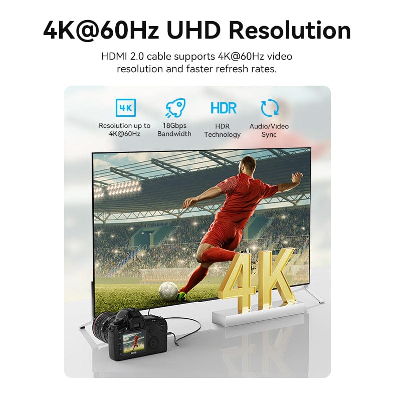 Vention HDMI™-C Male to HDMI™-A Male 4K HD Cable Black