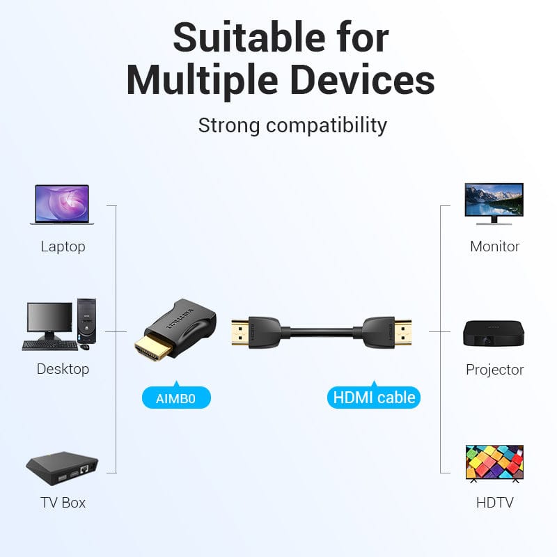 Vention HDMI™ Male to Female Adapter Black