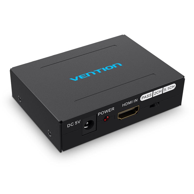 Vention HDMI™ to HDMI™/Optical Fiber Audio/2RCA Audio Converter Black EU Standard