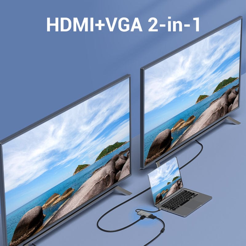 Vention 6-in-1 USB-C Docking Station