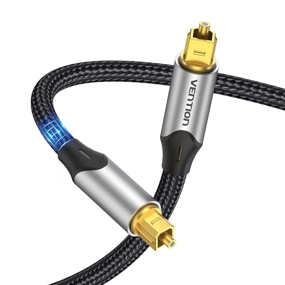 Vention Optical Fiber Audio Cable Aluminum Alloy Type Gray