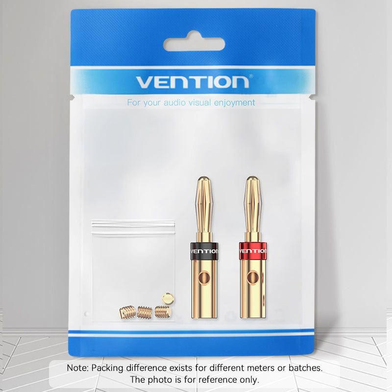 Vention Speaker Banana Plugs Gold Plated 1 Pair