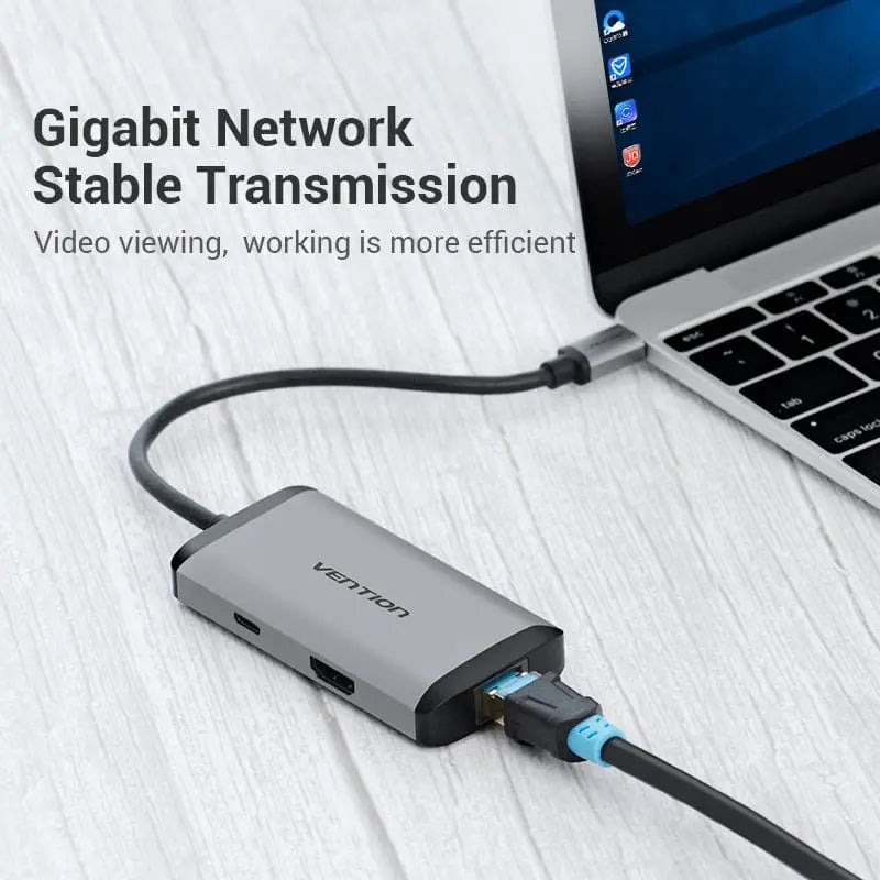 Vention 6-in-1 USB-C Docking Station