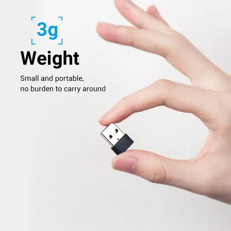 Vention USB 2.0 Male to USB-C Female Adapter Black PVC Type