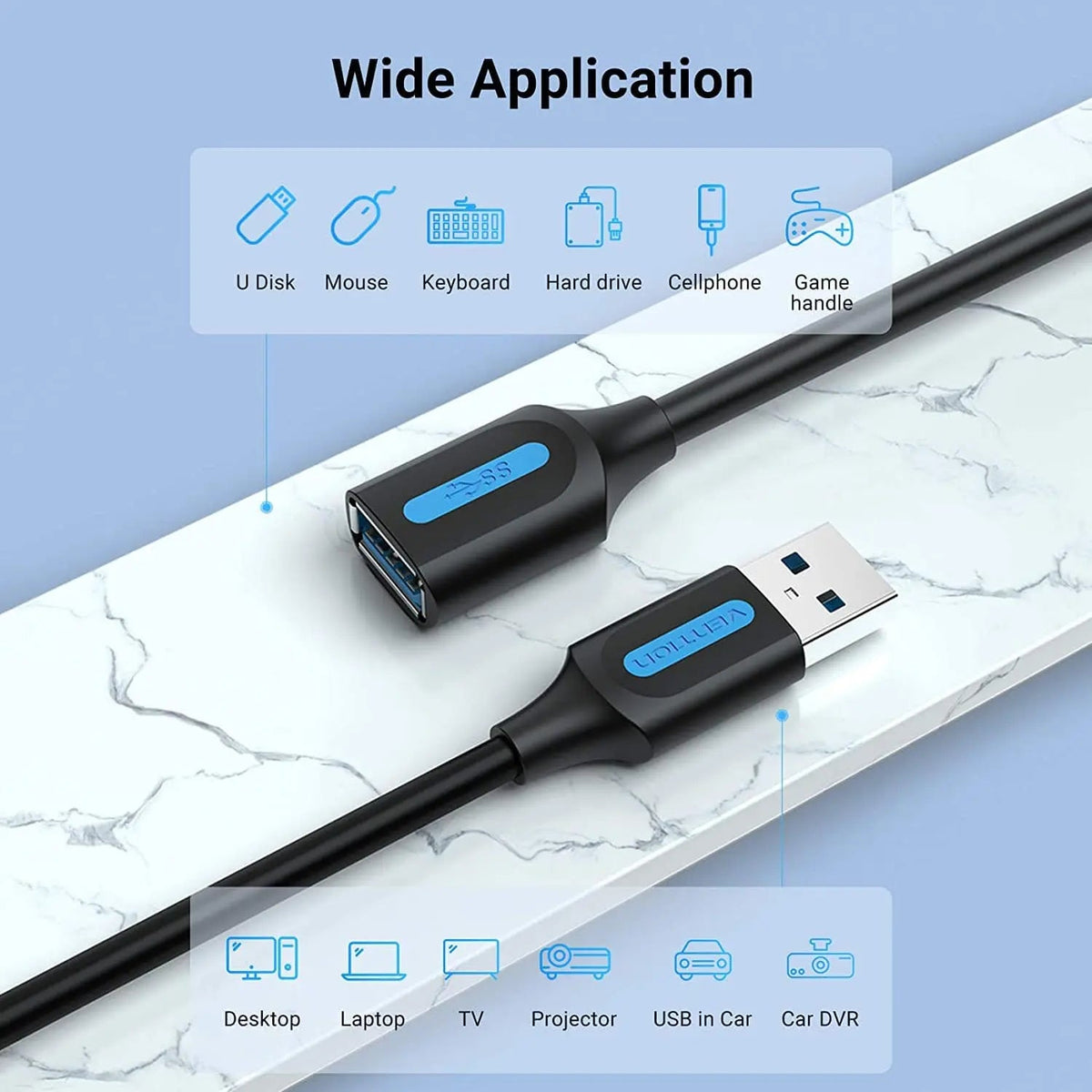 Vention USB 3.0 Extension Cable