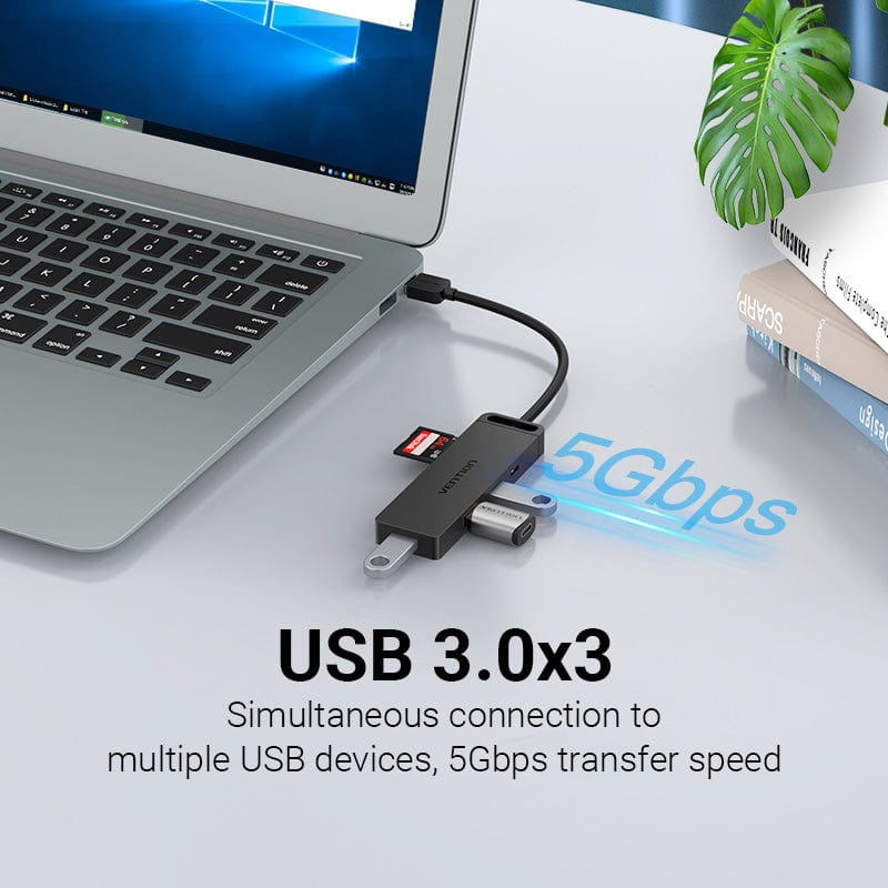Vention 6-in-1 USB 3.0 Hub