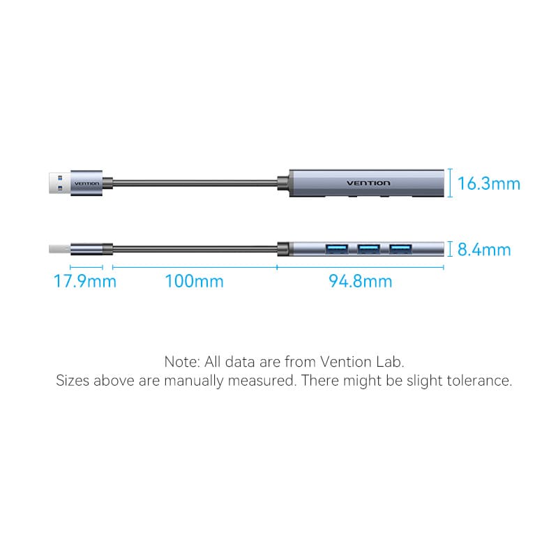 Vention 4-in-1 USB 3.0 Mini Hub