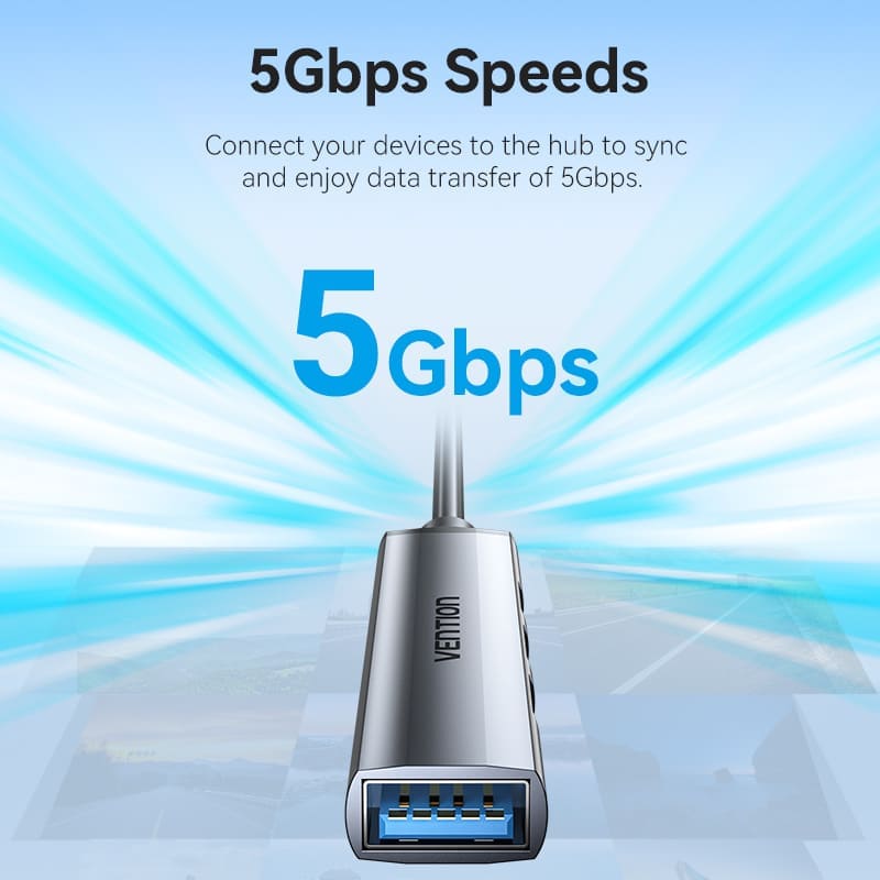 Vention 4-in-1 USB 3.0 Mini Hub