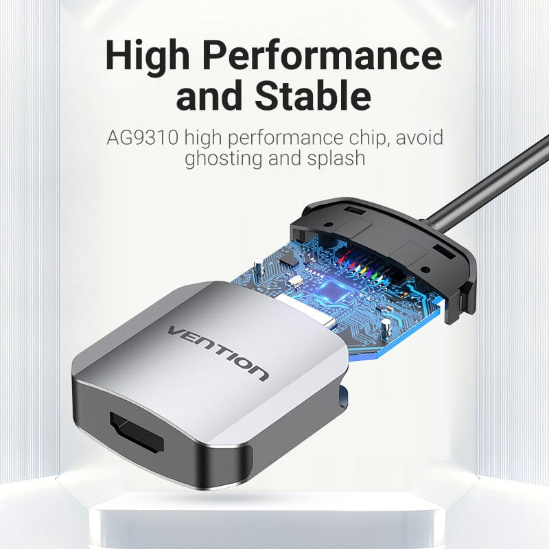 Vention USB-C to HDMI™ Converter 0.15M Gray Aluminum Alloy Type