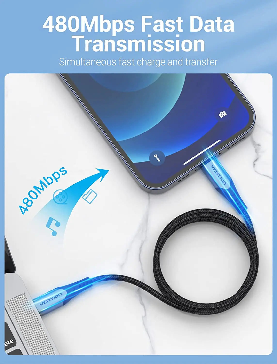 Vention USB 2.0 C to Lightning Cable Aluminum Alloy Type