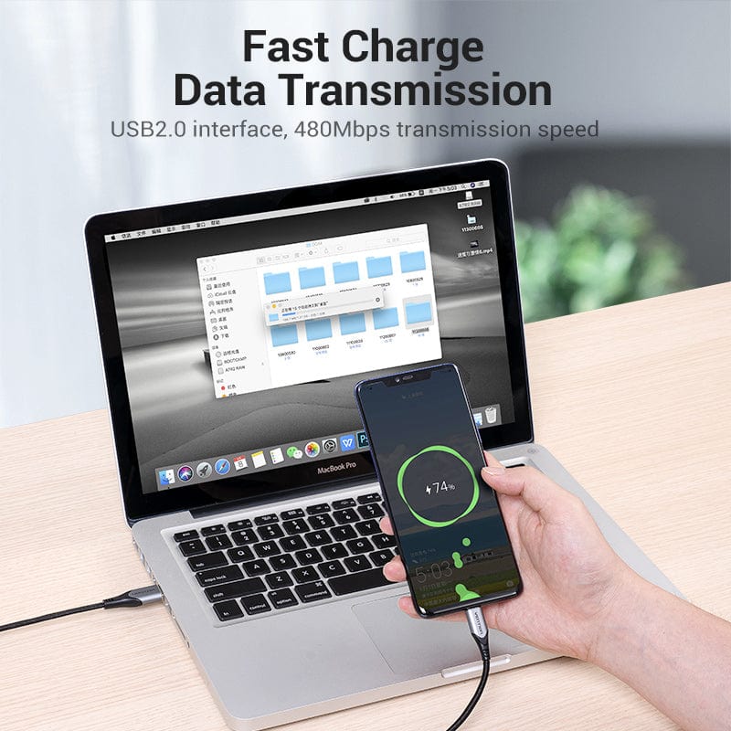 Vention USB-C to USB 2.0-A Fast Charging Cable Aluminum Alloy Type