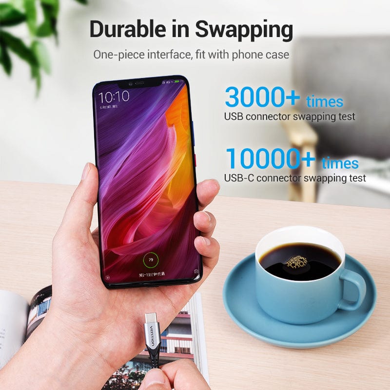 Vention USB-C to USB 2.0-A Fast Charging Cable Aluminum Alloy Type