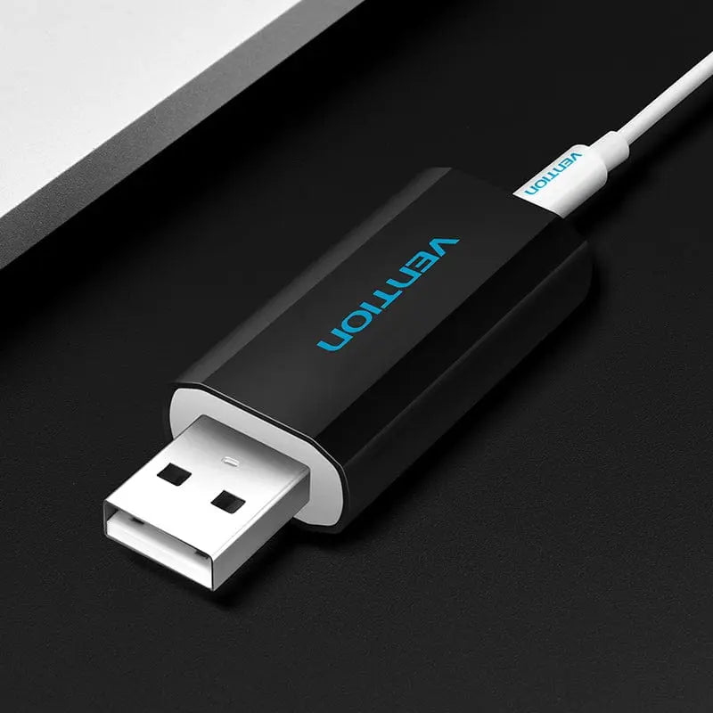 Vention USB External Sound Card Black Metal Type (CTIA)