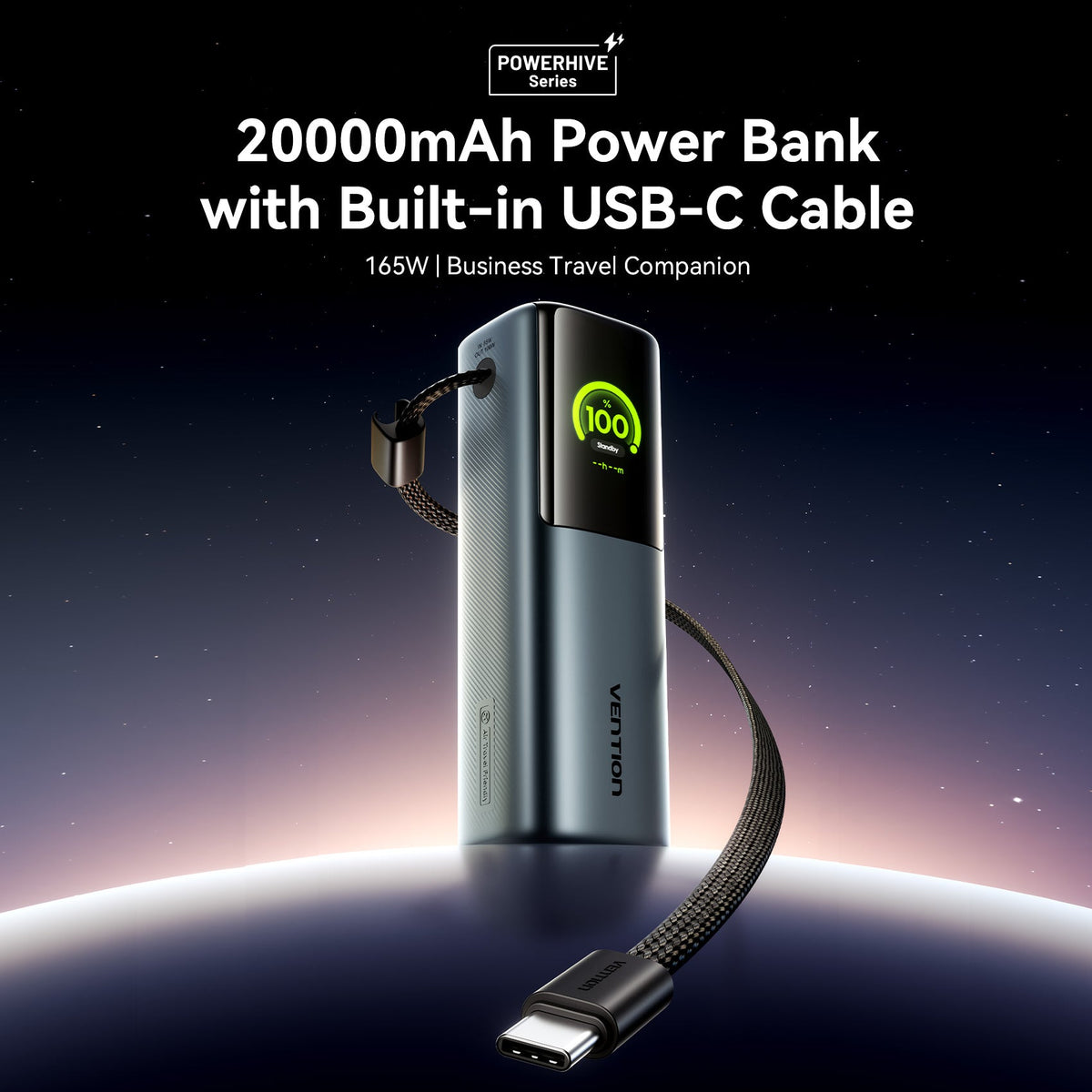 Vention 20000mAh Power Bank 165W