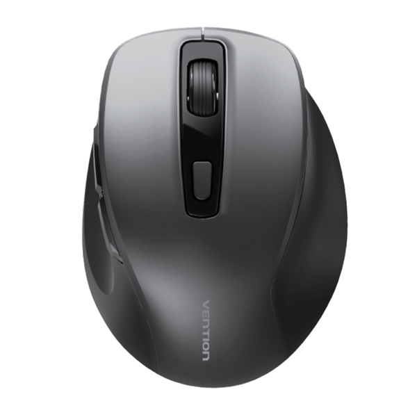 Vention 6-Button 2.4GHz + Bluetooth 5.1 Wireless Ergonomic Mouse Black Silent Type