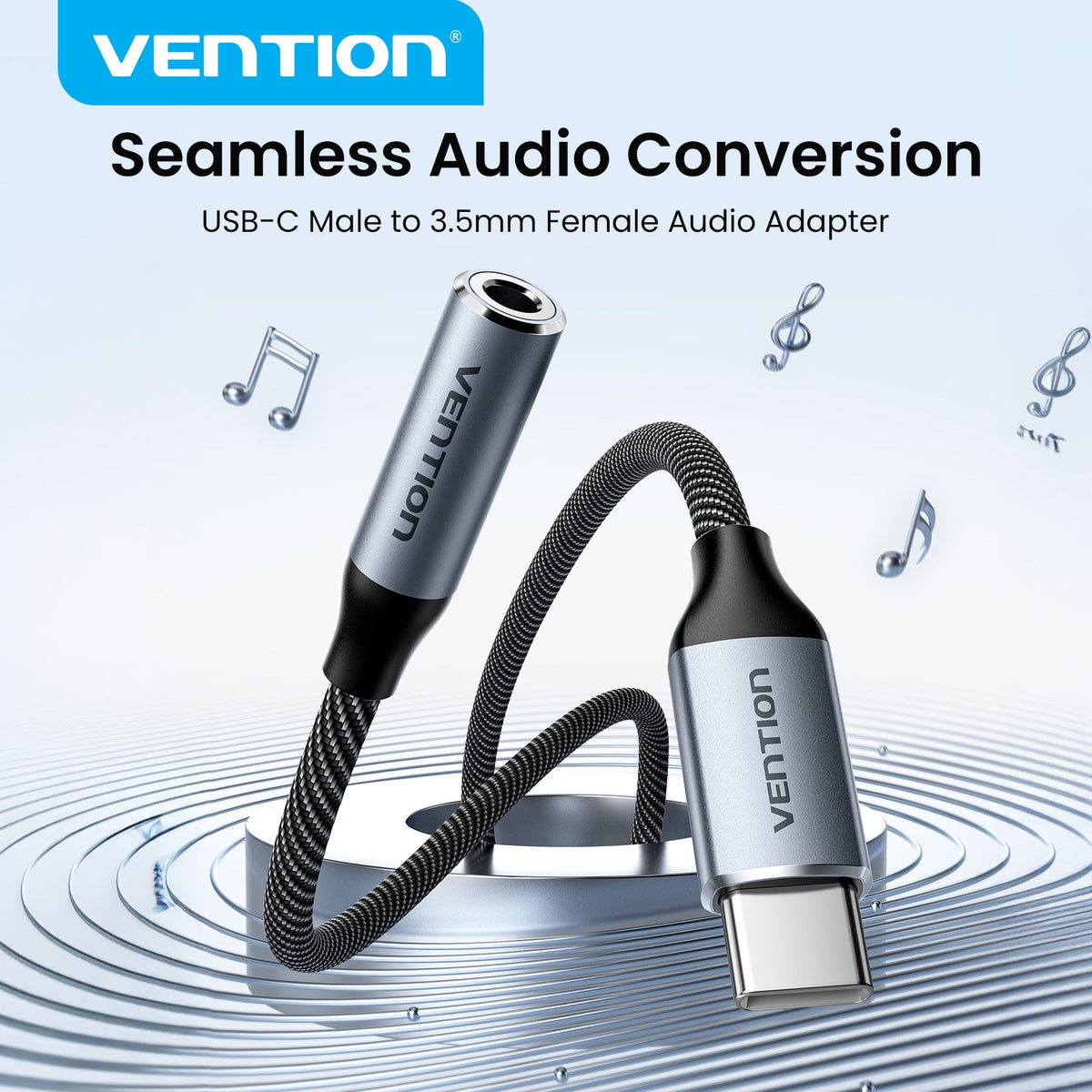 Vention USB-C Male to 3.5mm Female Audio Adapter