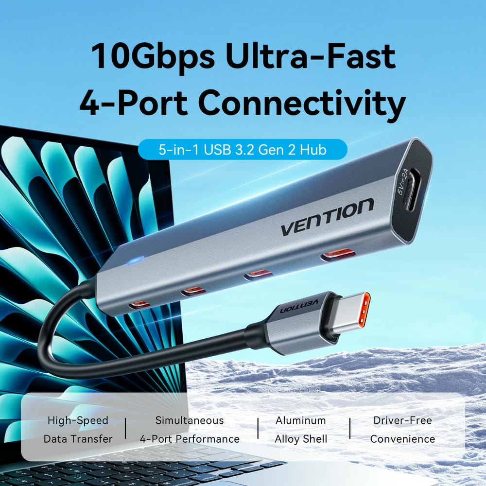 Vention 5-in-1 USB 3.2 Gen 2 Hub