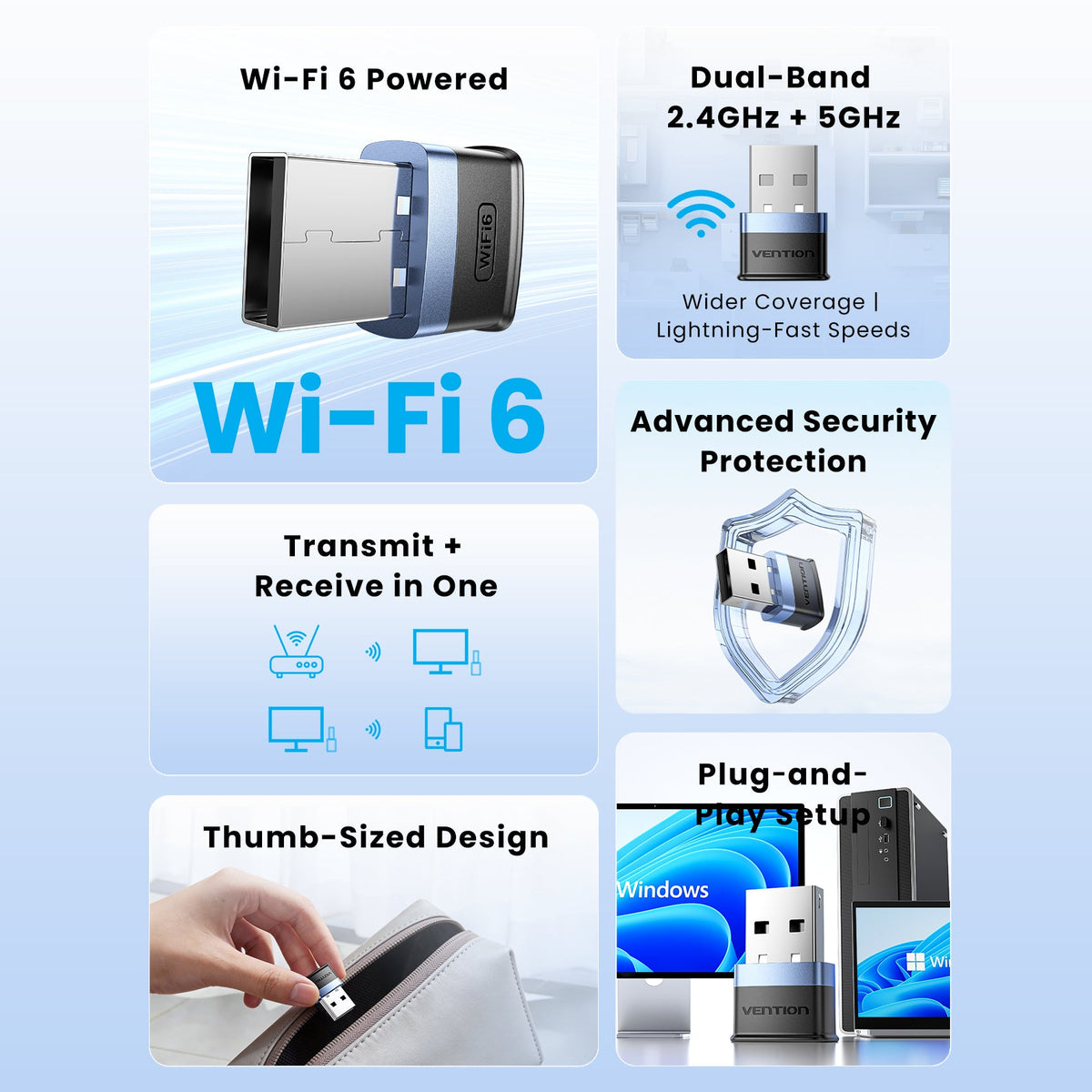 Vention USB Wi-Fi Adapter