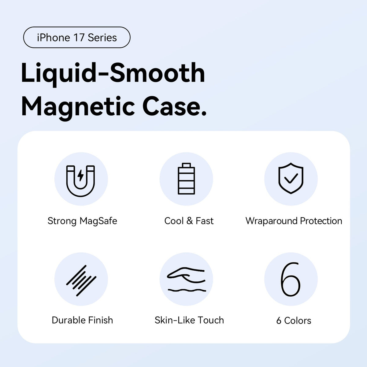 Vention Liquid Silicone Case for iPhone 17 Pro with MagSafe