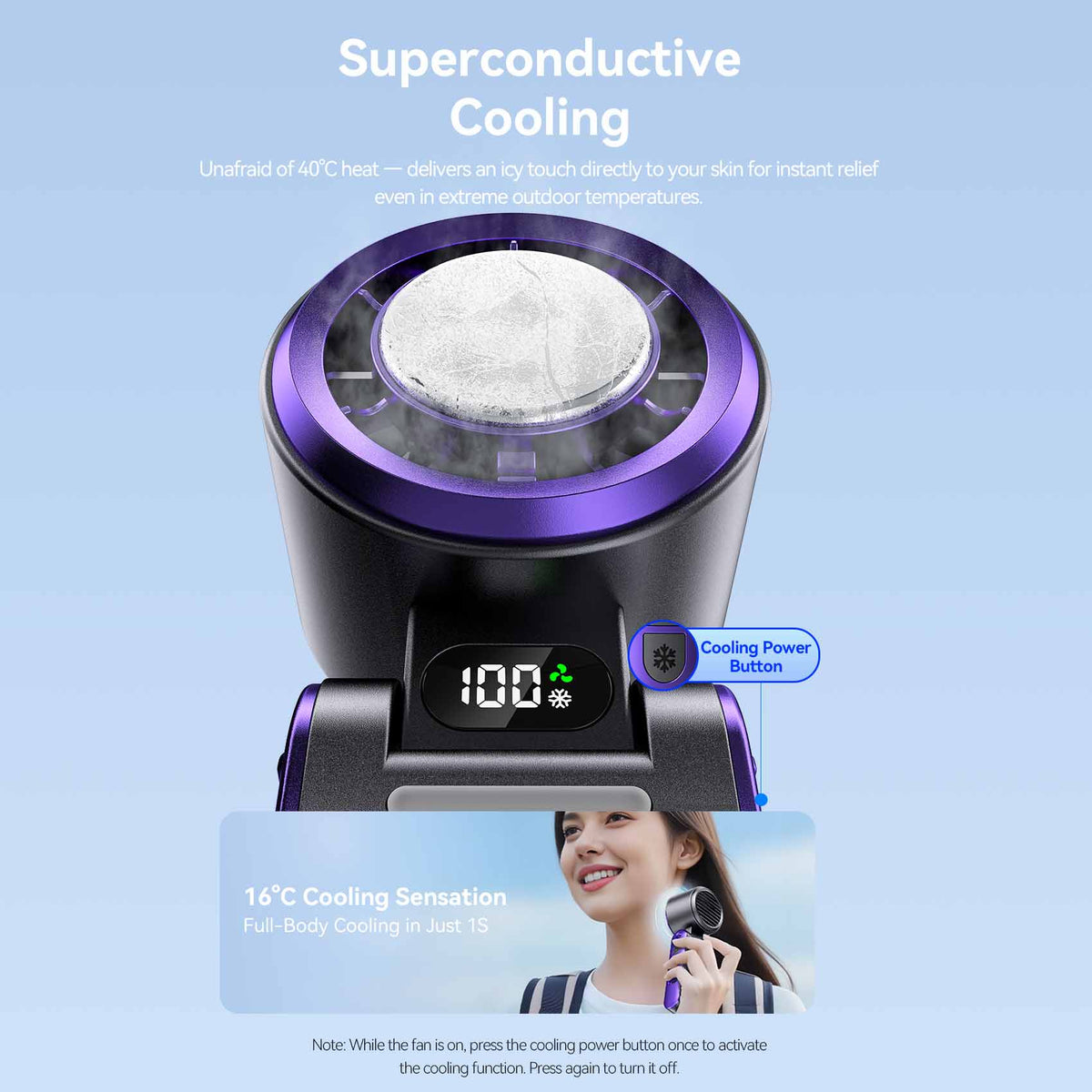 Vention Handheld Foldable High-Speed Cooling Fan