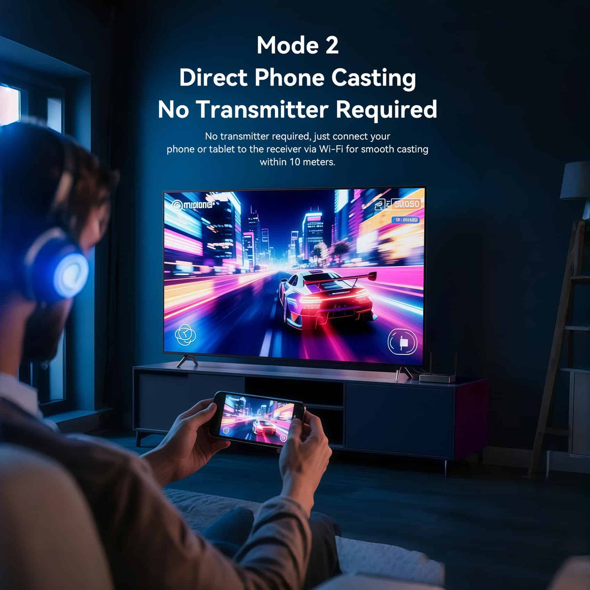 Vention Enterprise-Grade Wireless HDMI™ Transmitter and Receiver