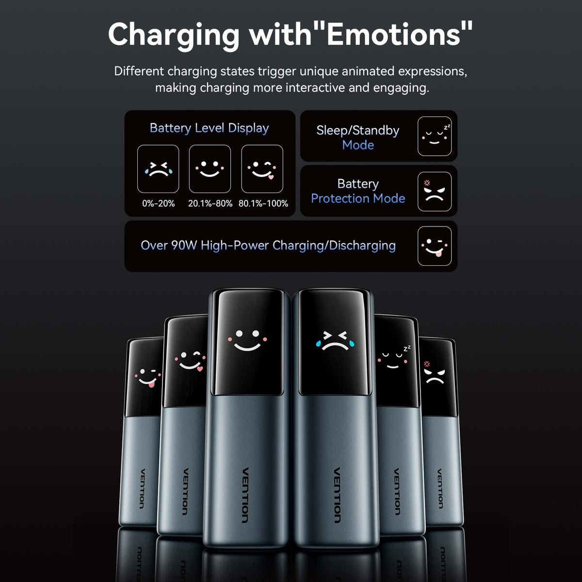 Vention 27000mAh Power Bank 200W