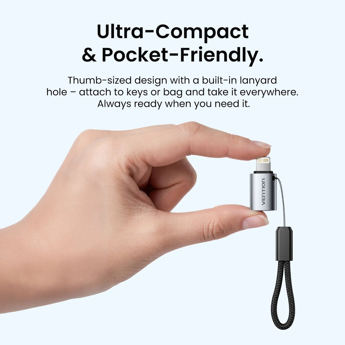 Vention USB-C Female to Lightning Male OTG Adapter