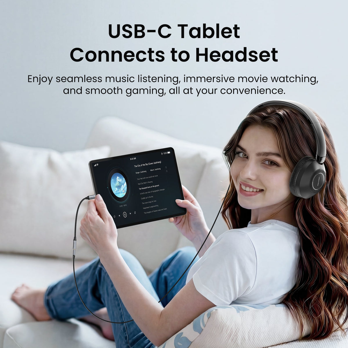 Vention USB-C Male to 3.5mm Female Audio Adapter