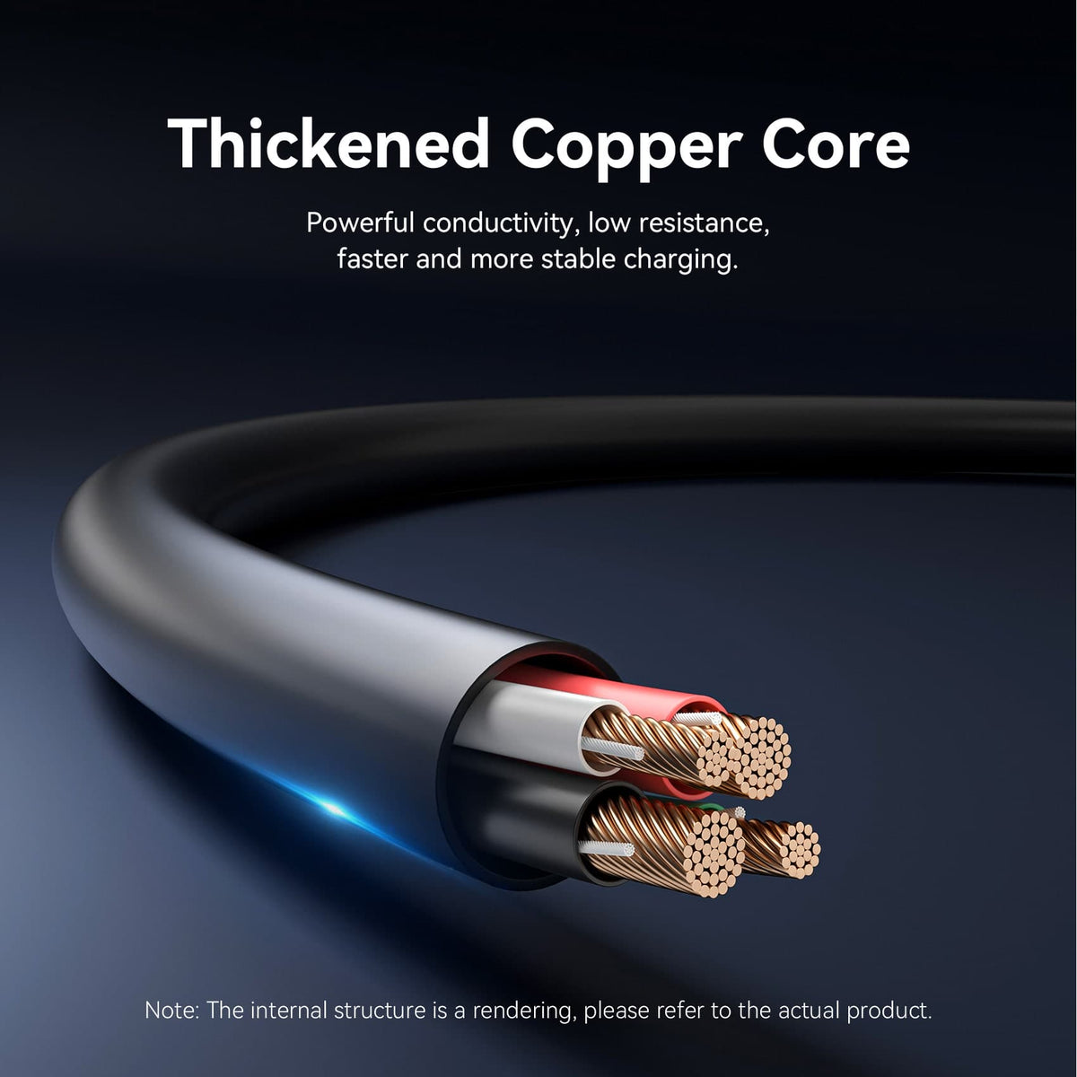 Vention USB 2.0 Type-A Male to Lightning Male 2.4A Cable 0.25M Black PVC Type