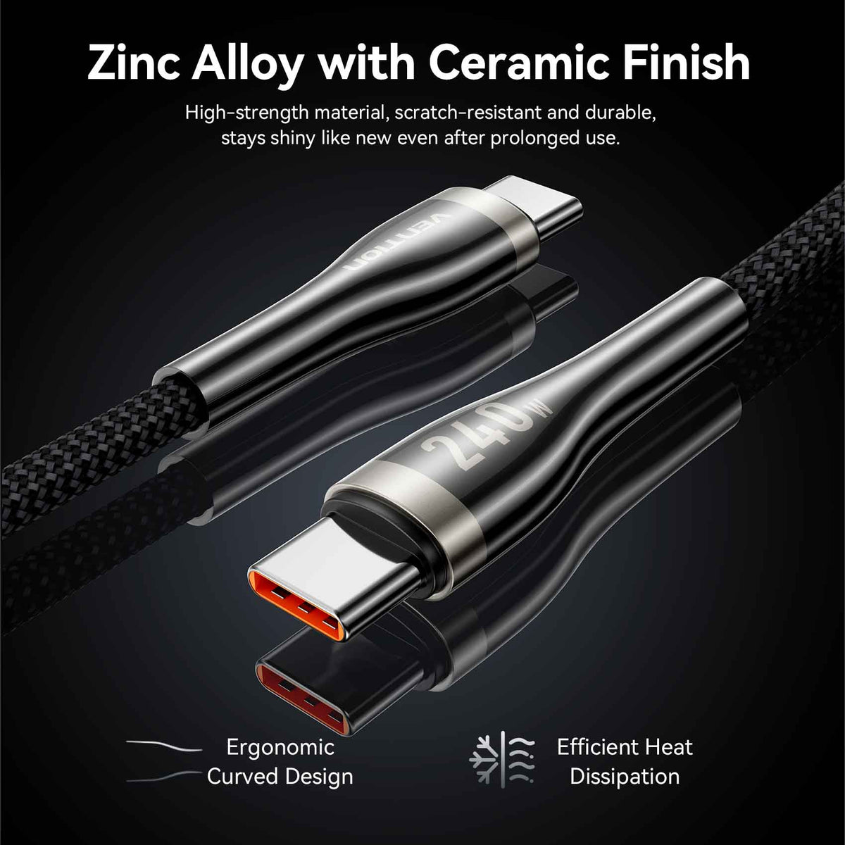 Vention USB 2.0 C Male to C Male 5A Cable