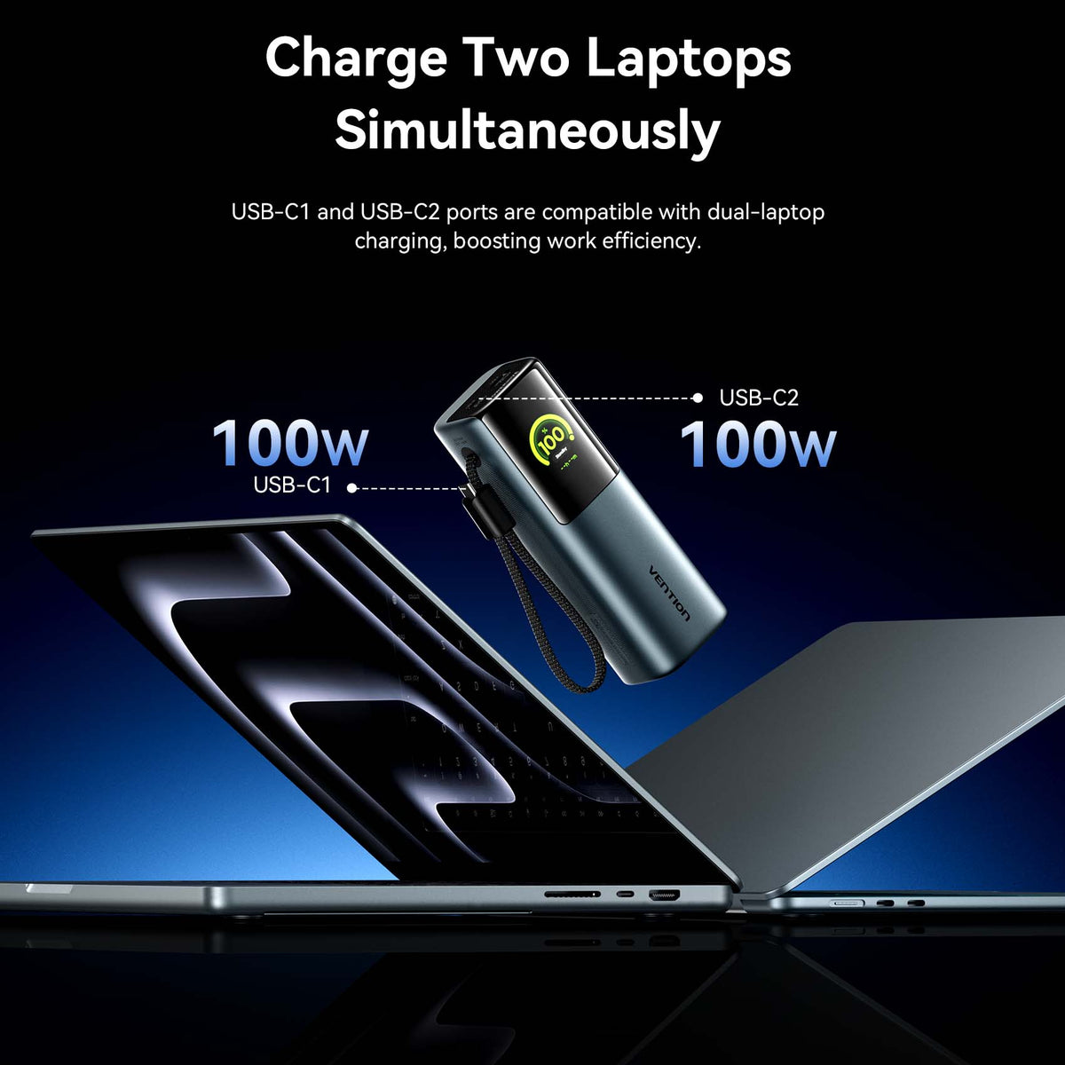 Vention 27000mAh Power Bank 200W