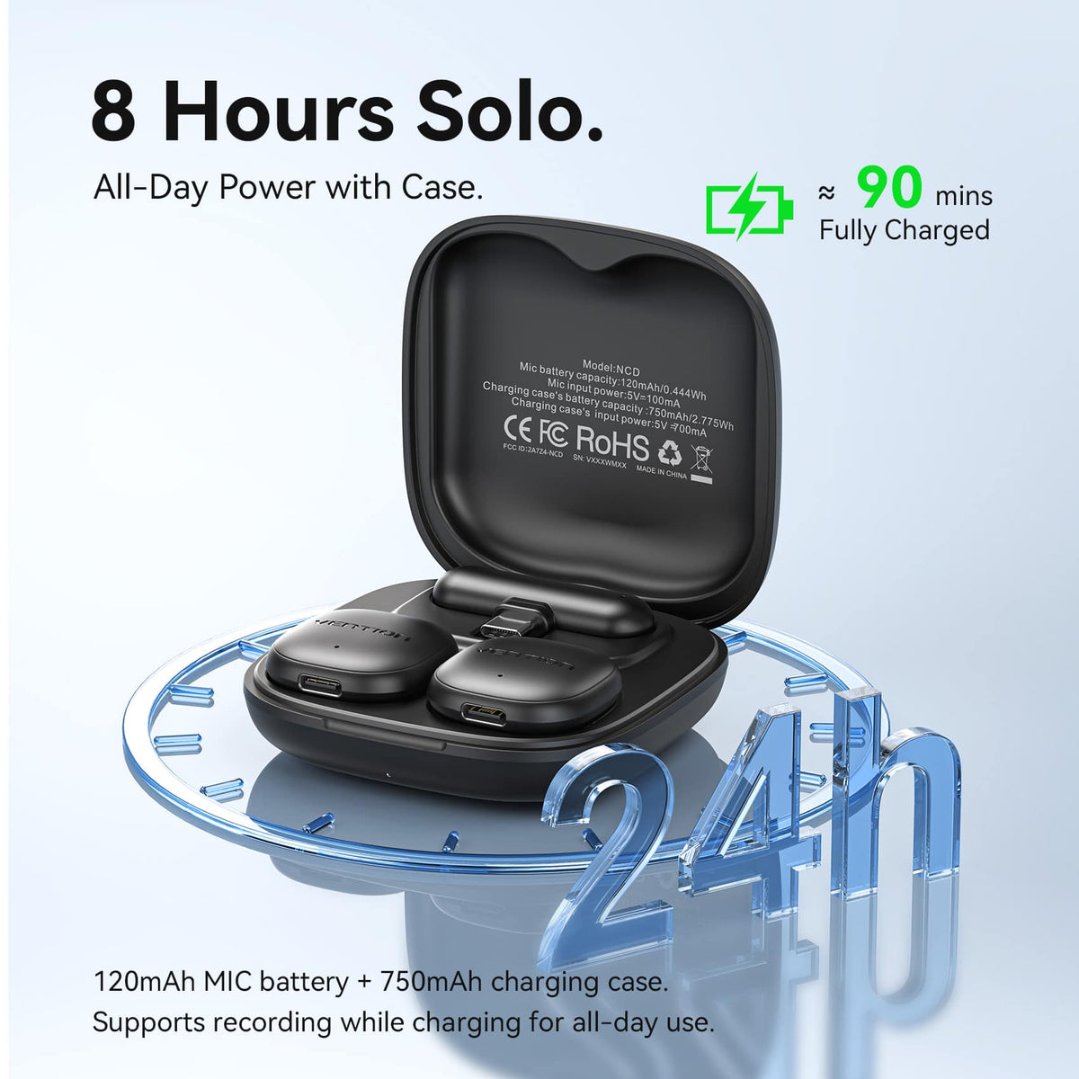 Vention Wireless Clip-On Microphone