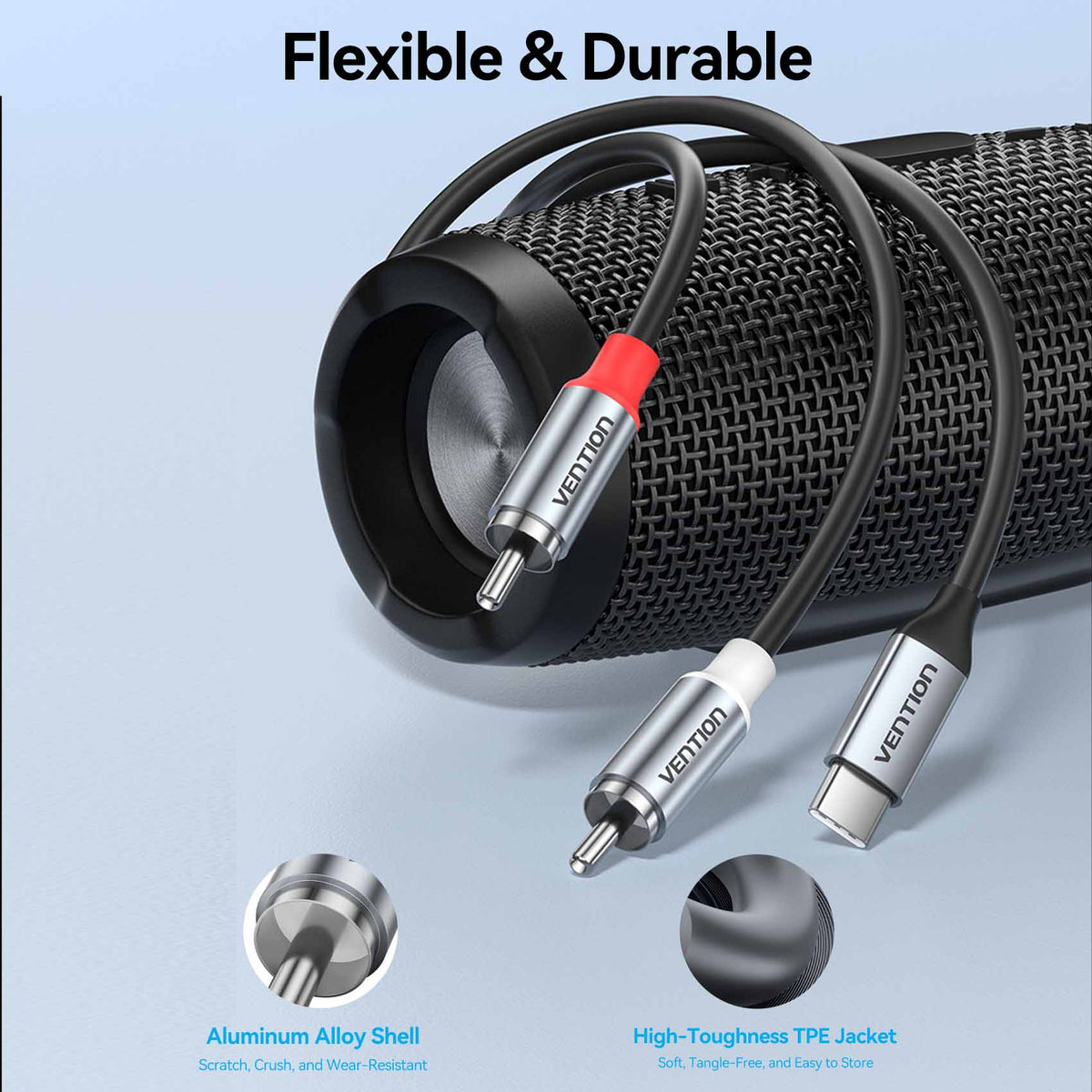 Vention USB-C Male to 2RCA Male Audio Cable