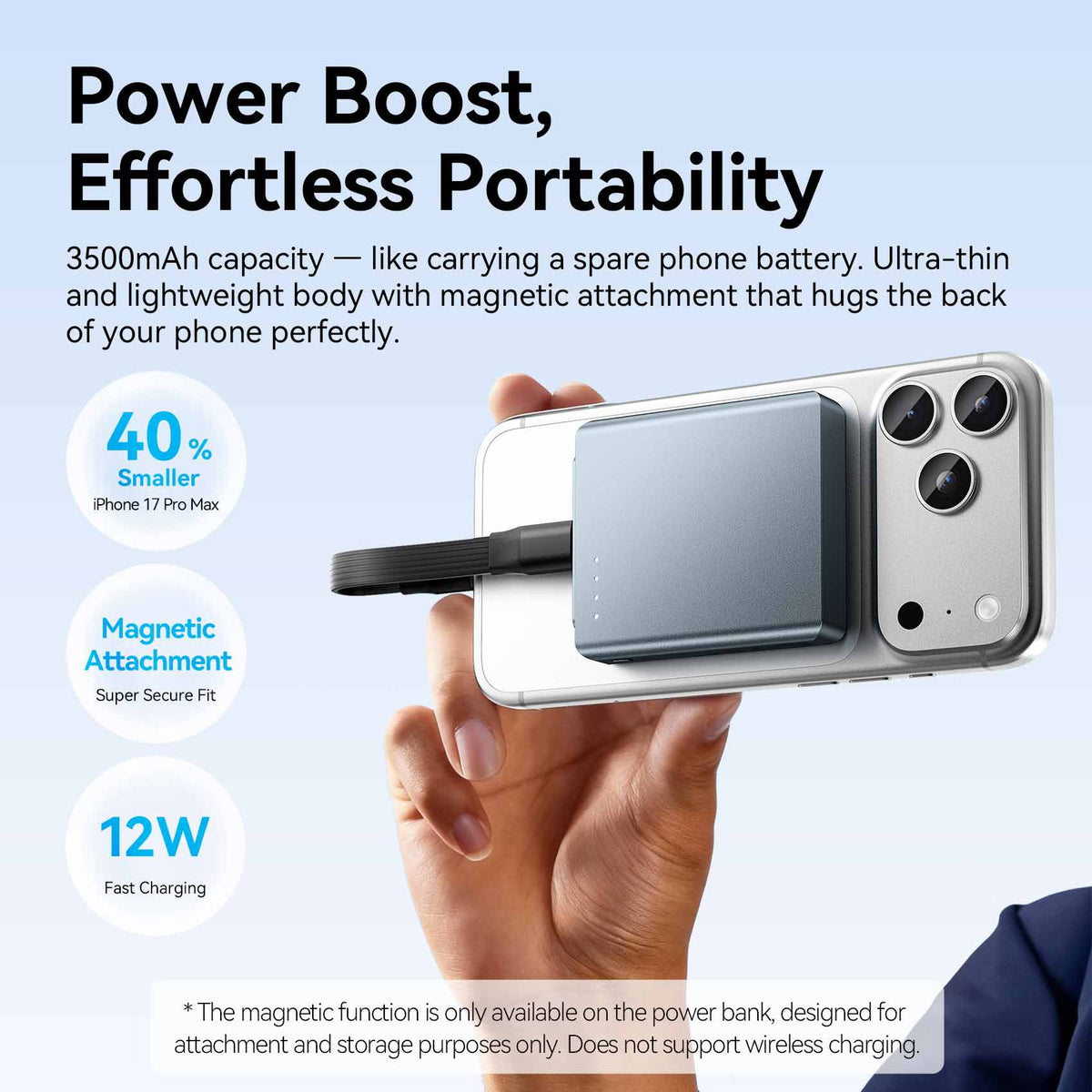 Vention Cable-Free M.2 NVMe SSD Enclosure+ 3500mAh Power Bank