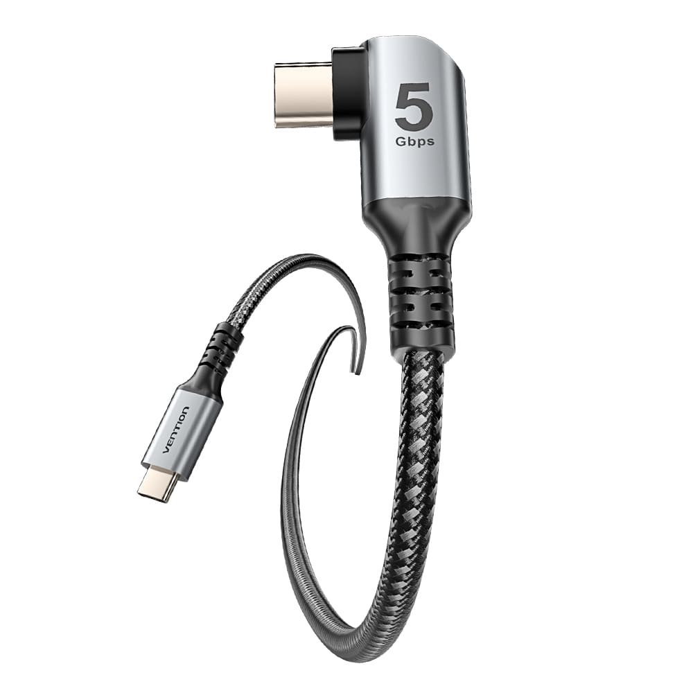 Vention USB 3.0 C Male to C Male Right Angle VR Cable Aluminum Alloy Type