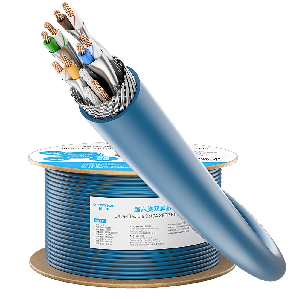 Vention Ultra-Flexible Cat6A SFTP Ethernet Patch Cable
