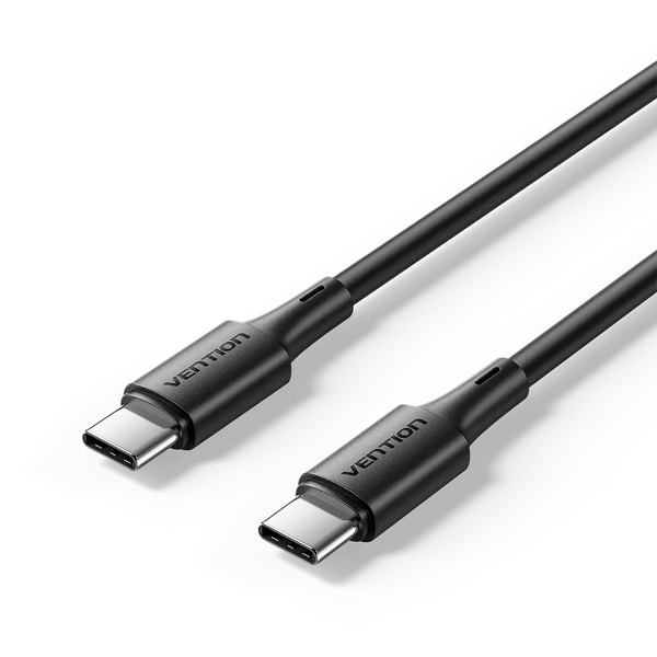 Vention USB 2.0 Type-C Male to Type-C Male 3A Cable Black PVC Type
