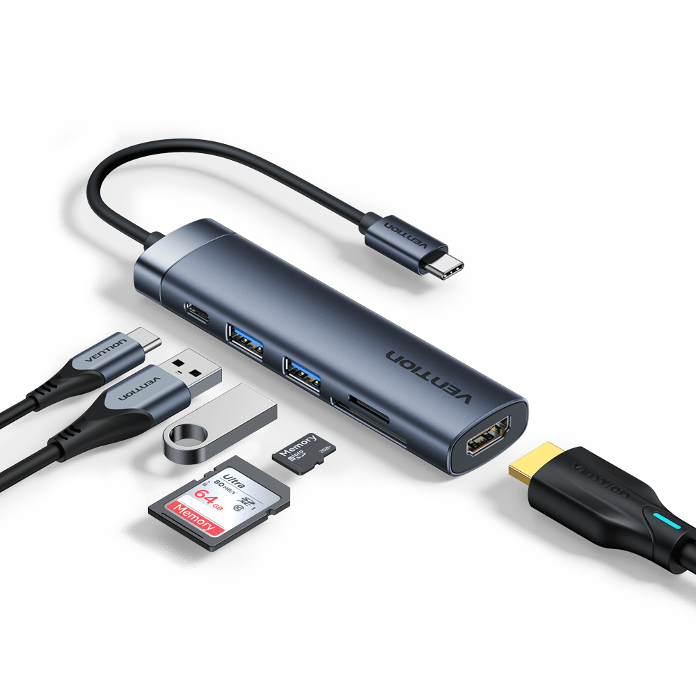 Vention 6-in-1 USB-C Docking Station