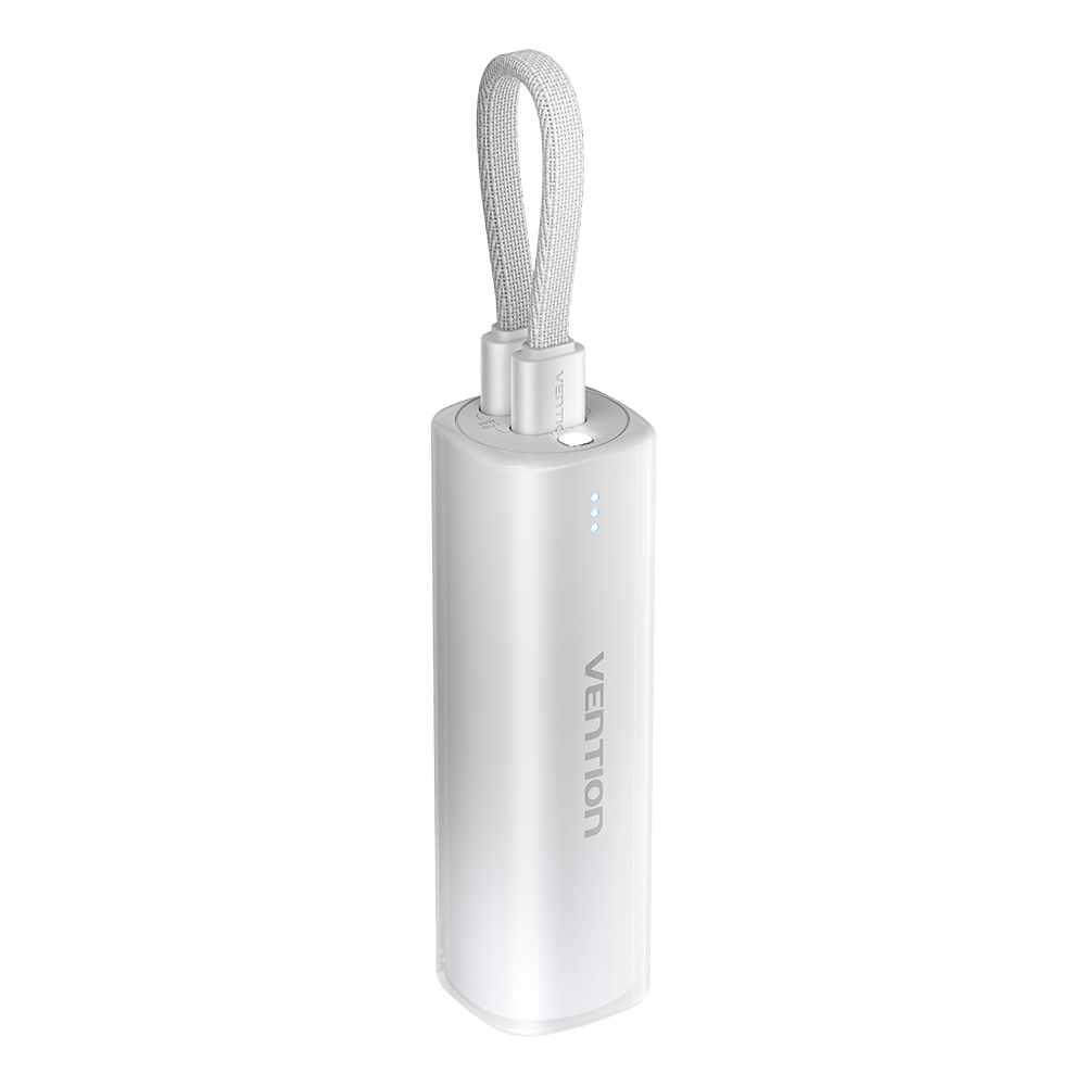Vention 5000mAh Power Bank Compact with Built-in Cable——On Promotion